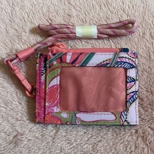 Vera Bradley ID Wallet and Lanyard NWOT